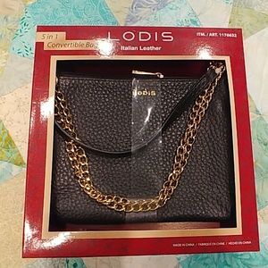 NWT Italian leather convertible bag